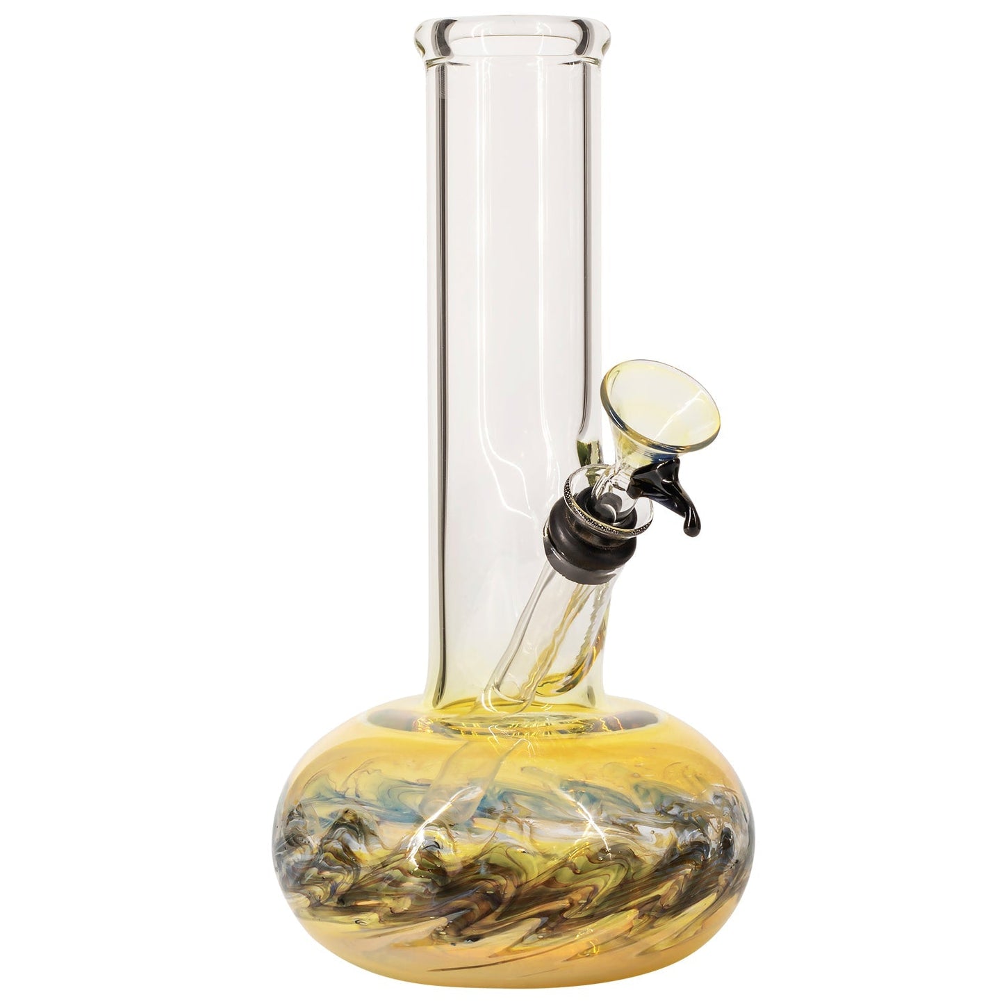 LA Pipes Raked Bubble Bong w/ Fumed Base