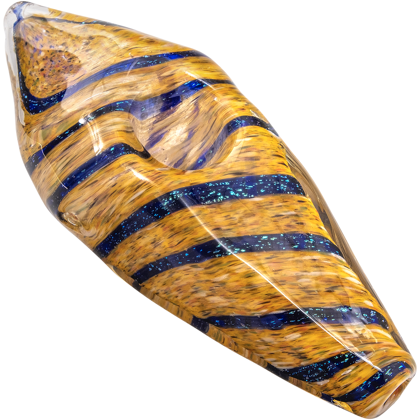 LA Pipes Sparkle Gem Stone Glass Pipe