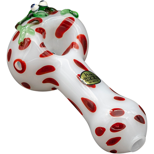 LA Pipes "Spotted Poison Frog" Spoon Glass Pipe