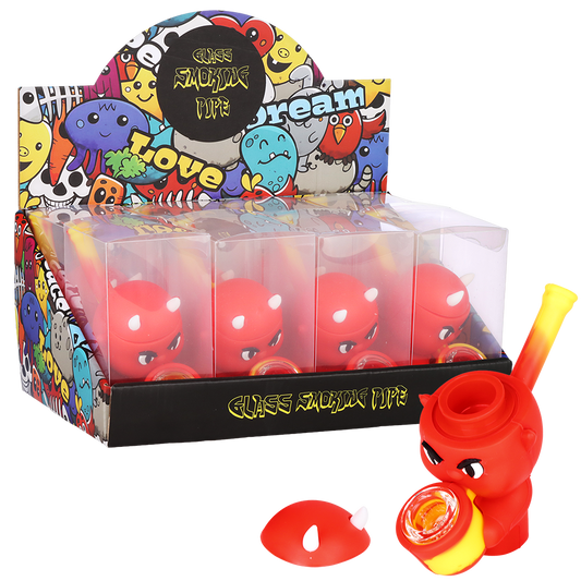 Little Devil Secret Stash Silicone Hand Pipe | 4"