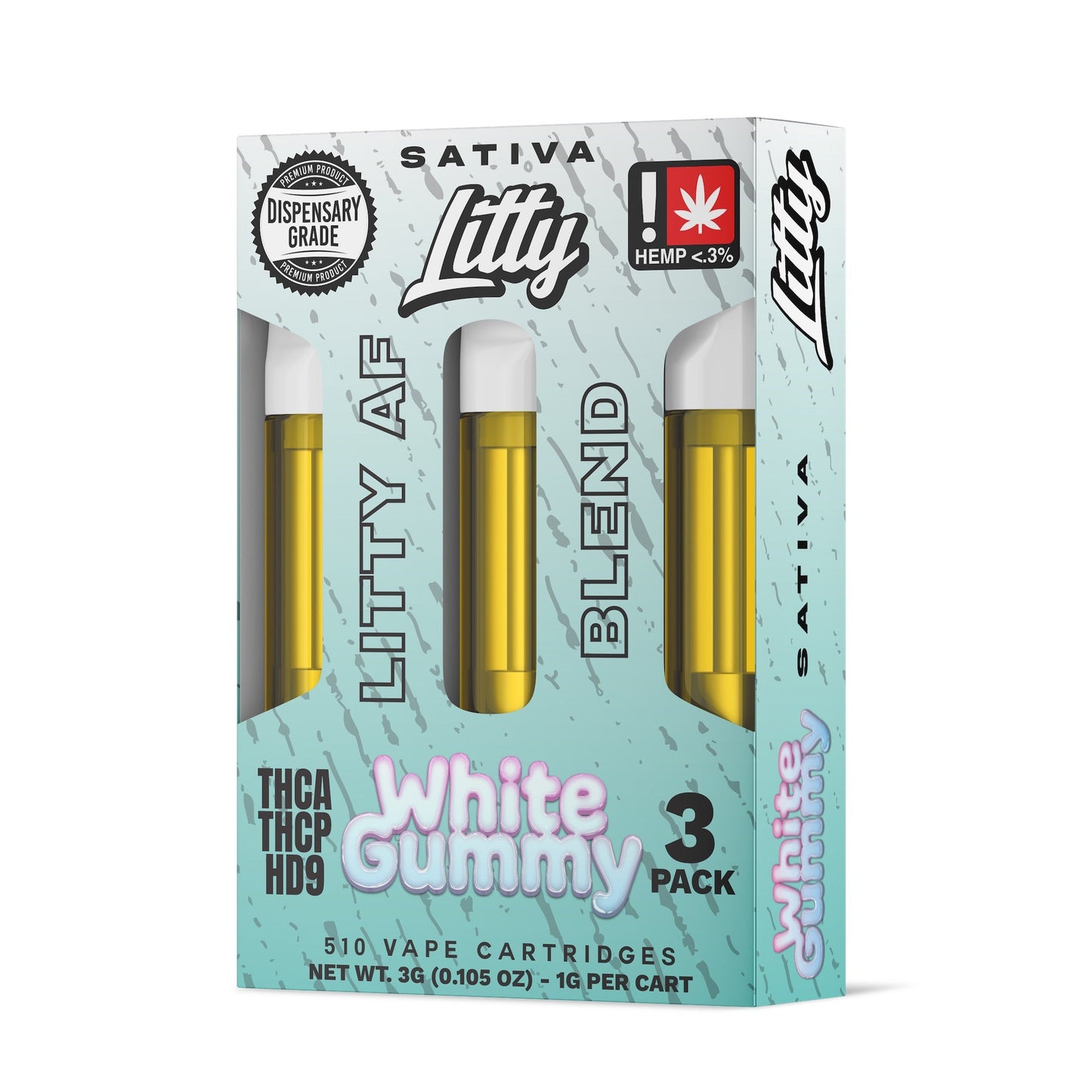 Litty AF Blend White Gummy Device - 3 Pack