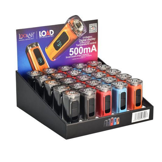 Lookah Load 510 Variable Voltage Battery | 500mAh | Assorted Colors | 25ct Display