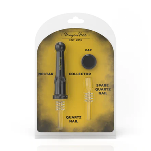 Honeybee Herb Silicone & Glass Nectar Collector Kit with Quartz Nail