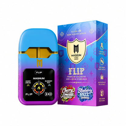 Magnum Labs Hippy Flip 3 in 1 - 4g Dual Device + 2g Hashhole + Shroom Gummy