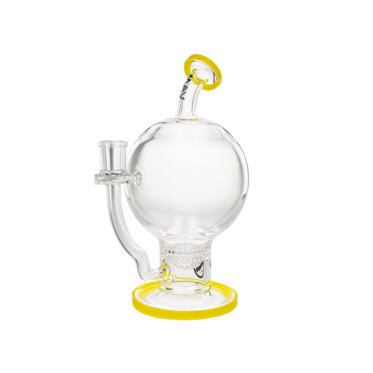 MAV Glass 7" Honey Globe Dab Rig with Honeycomb Perc & Dewar's Joint