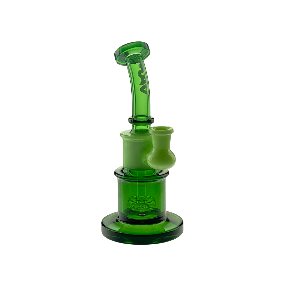 MAV Glass 8" Birthday Cake Dab Rig with Color Neck & 6 Hole Diffuser