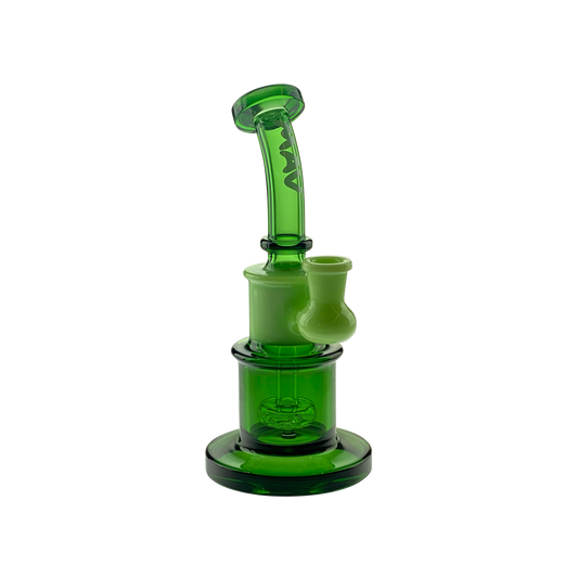 MAV Glass 8" Birthday Cake Dab Rig with Color Neck & 6 Hole Diffuser