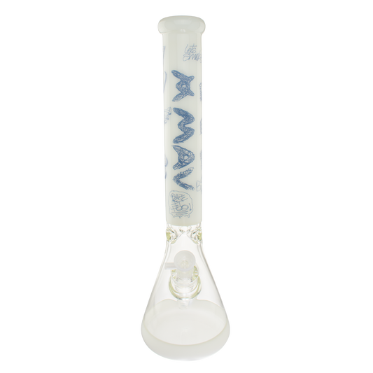 MAV Glass Doodle 18" Full Color Beaker Bong