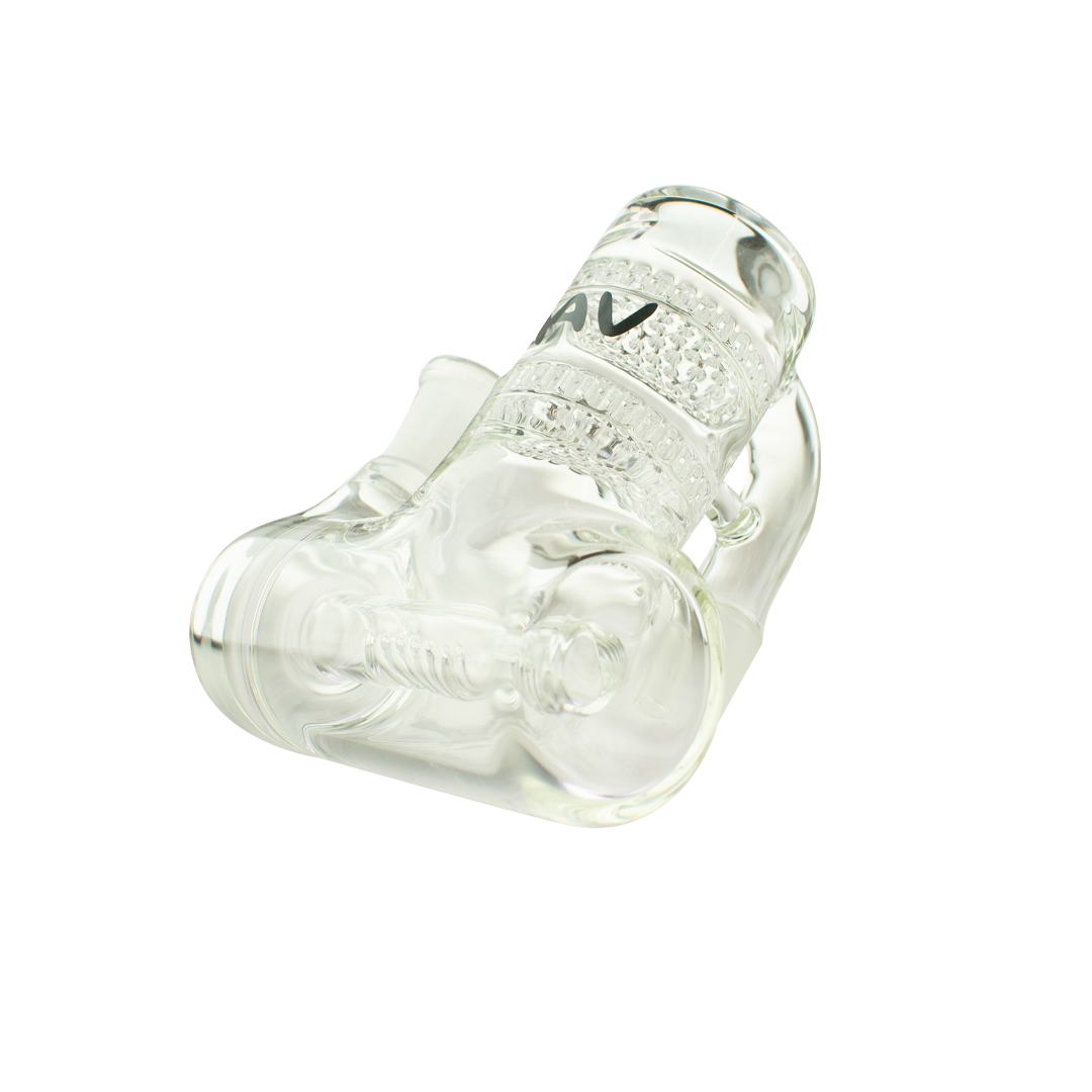MAV Glass Double Honey Disc Inline Ash Catcher 19/90°