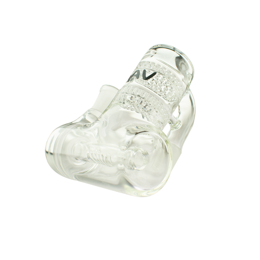 MAV Glass Double Honey Disc Inline Ash Catcher 19/90°