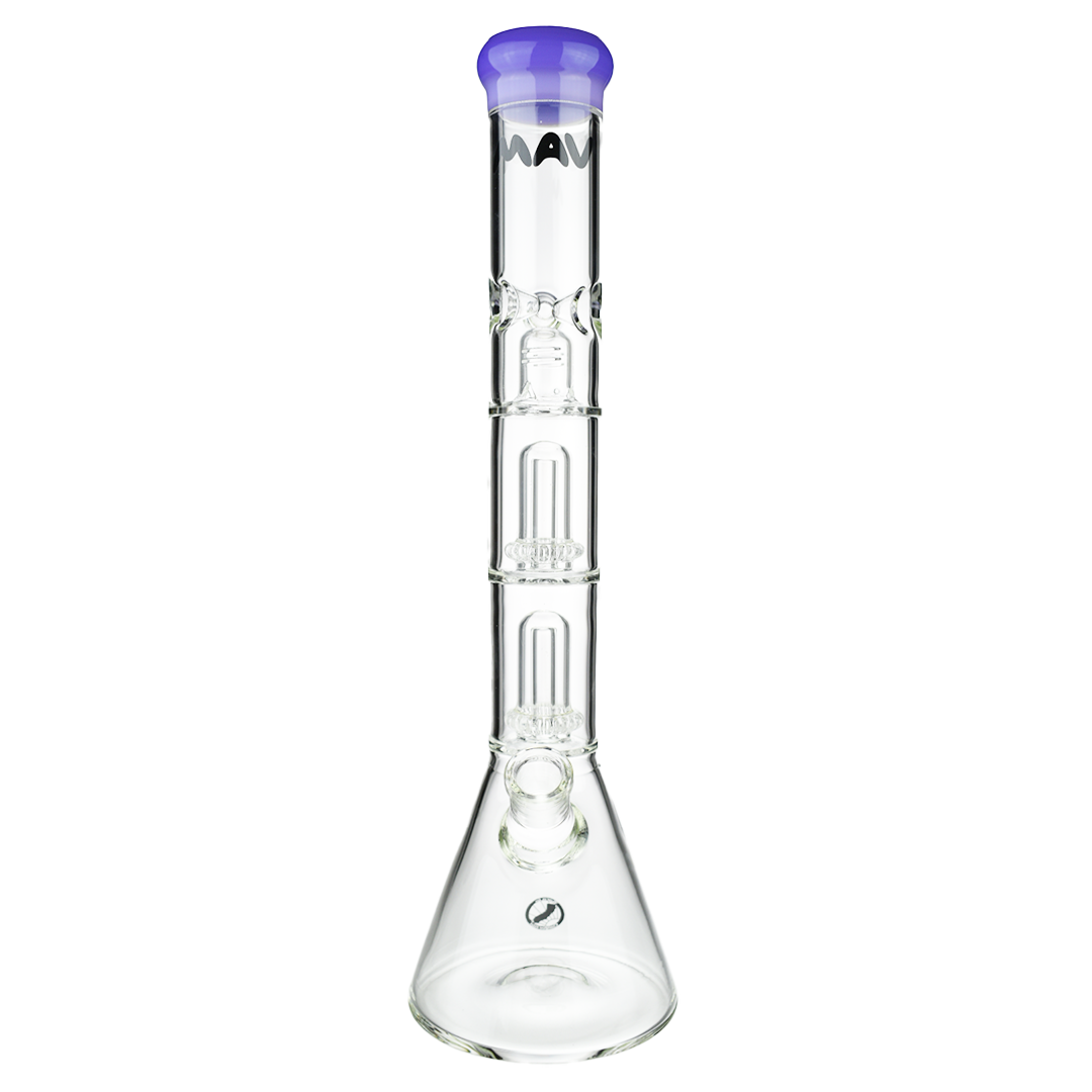 MAV Glass Double Ufo Beaker Bong