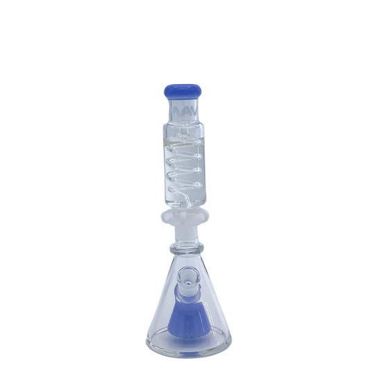 MAV Glass Mini Lavender Slitted Pyramid Beaker Freezable Coil System