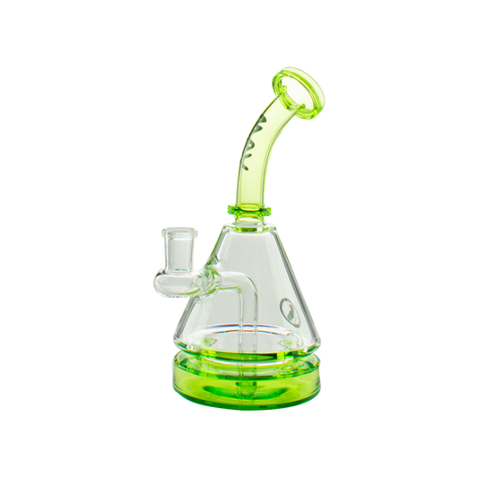 MAV Glass Pyramid 8" Stable Bong with 2 Hole Diffuser & 14MM Female Joint
