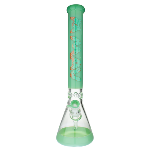 MAV Glass Seafoam Mint Chip Ice Cream 18" Full Color Beaker Bong