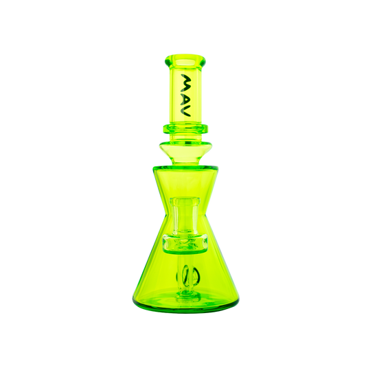 MAV Glass Chico Rig 7" Hourglass w/ 2-Hole Diffuser