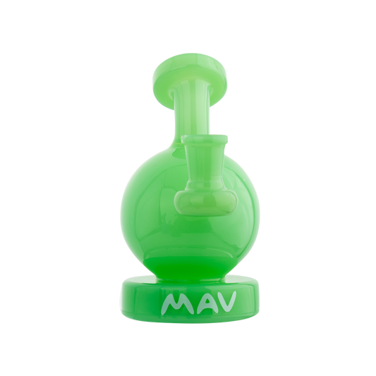 MAV Glass Vintage Bulb Dab Rig with Two-Hole Diffuser & Bowl