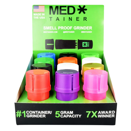 Medtainer Storage Container | Assorted Solid Colors | 12ct Display