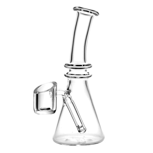 Mini All-In-One Quartz Oil Rig - 5" | Angle Cut Banger