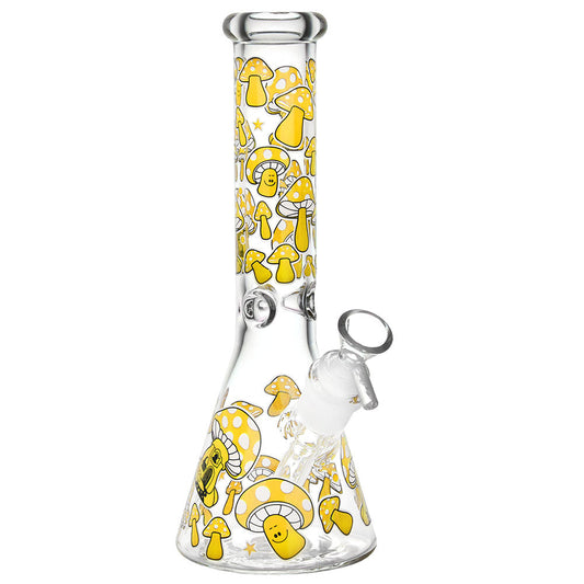 Mushroom Beaker Water Pipe | 10" | 14mm F