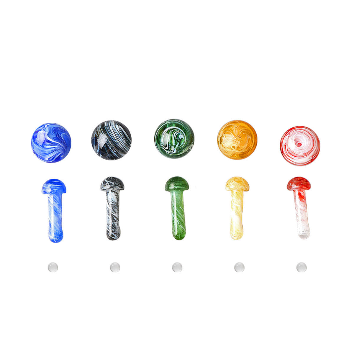 The Stash Shack Mushroom Pillar Quartz Terp Slurper Set for Enhanced Flavor