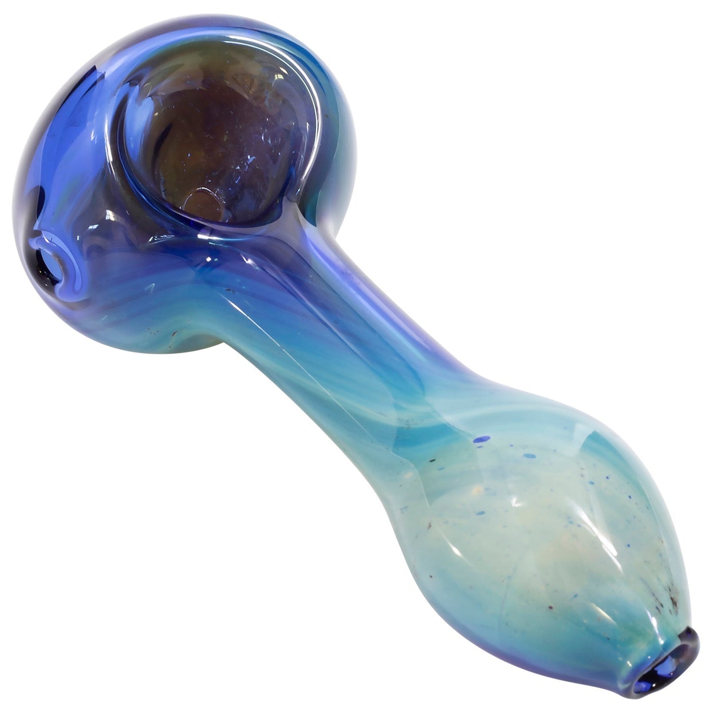 LA Pipes Cosmic Nebula Glass Spoon Pipe - Durable Borosilicate Art Piece