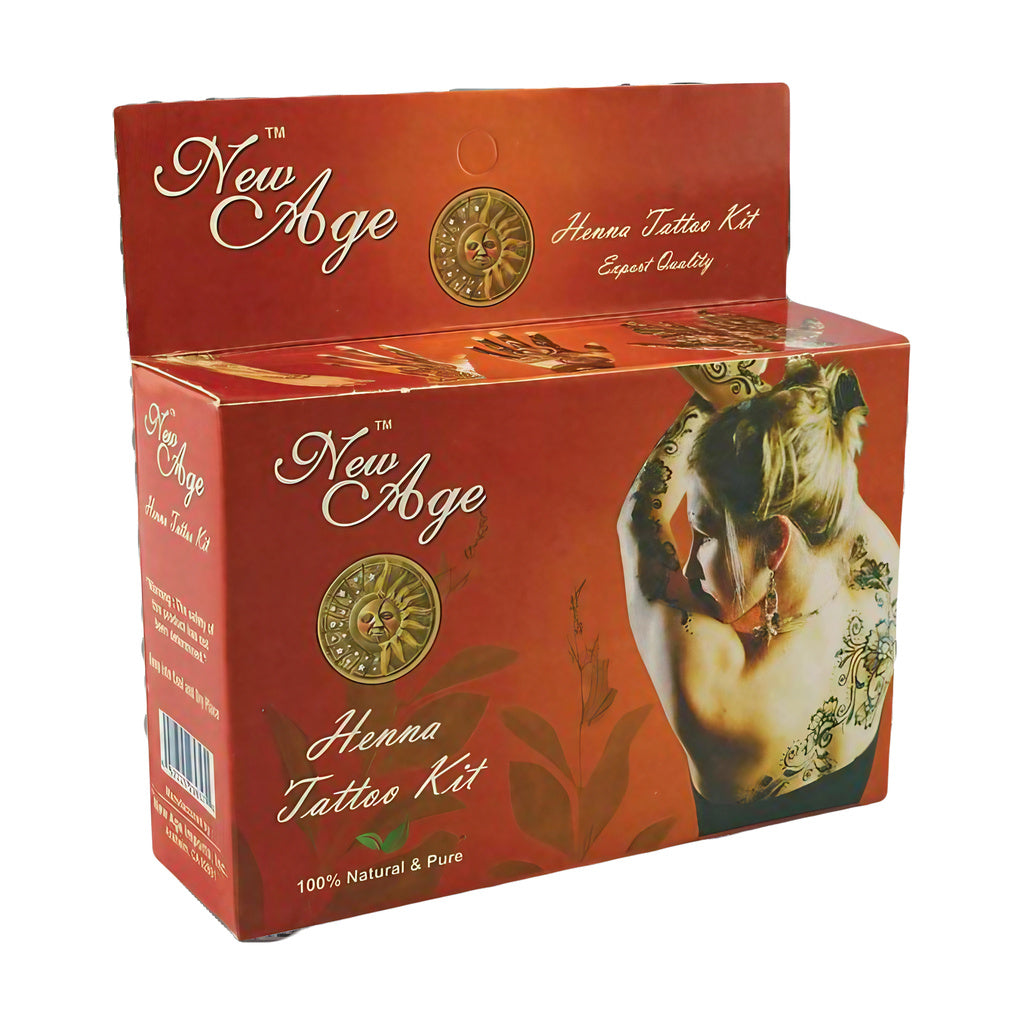 NewAge Complete Henna Tattoo Craft Kit - 100% Natural Dye & Accessories