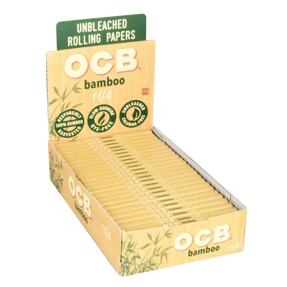 OCB Bamboo Rolling Papers - 24 Pack Display