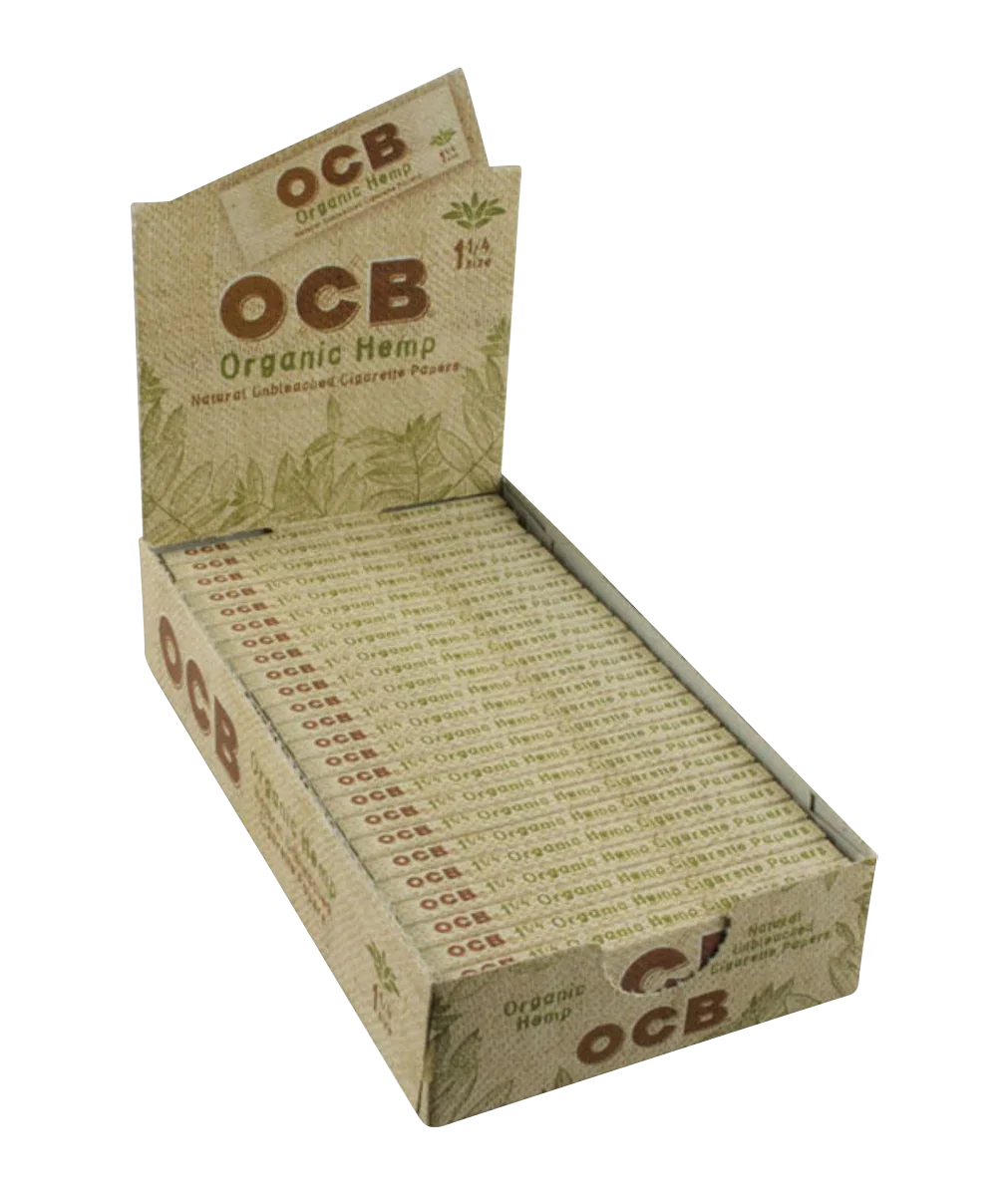 OCB Organic Hemp 1 1/4" Rolling Papers - 24 Pack