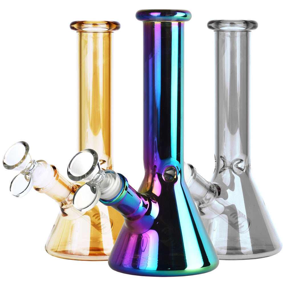 Oil Slick Beaker Water Pipe | 8" | 14mm F