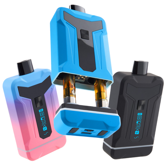 Ooze Duet Dual Cart Variable Voltage 510 Vape Battery | 650mAh