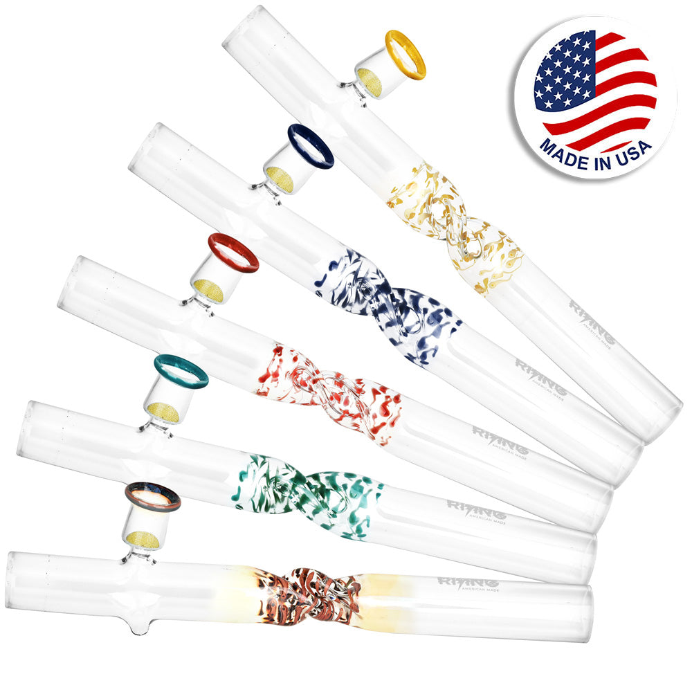 Phoenix Rising Twisted Steamroller | 8-inch Hand Pipe for Elevated Smoking
