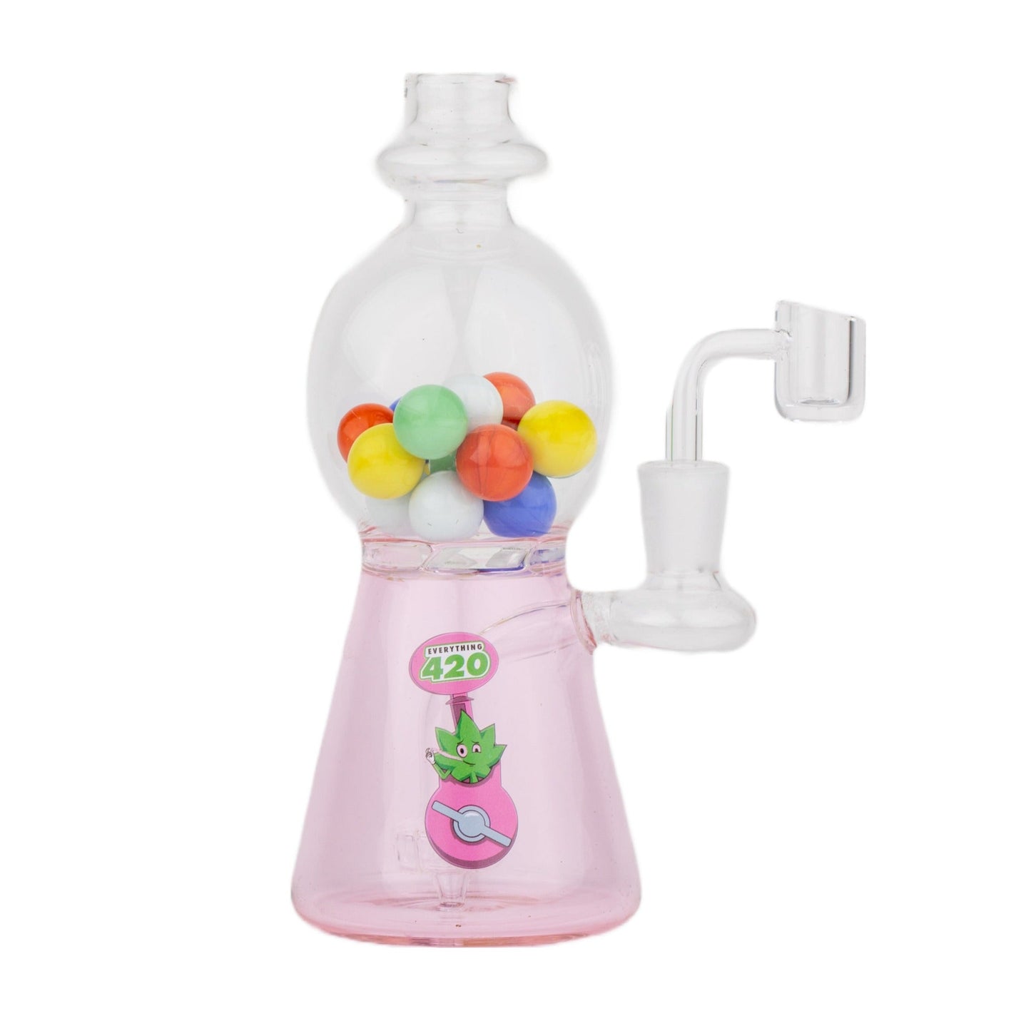 Pink Bubblegum Dab Rig - 8in