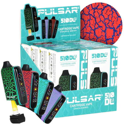 Pulsar 510 DL 5.0 Precision Voltage Control LCD Screen Vape Bar | Crackle Series | 1000mAh