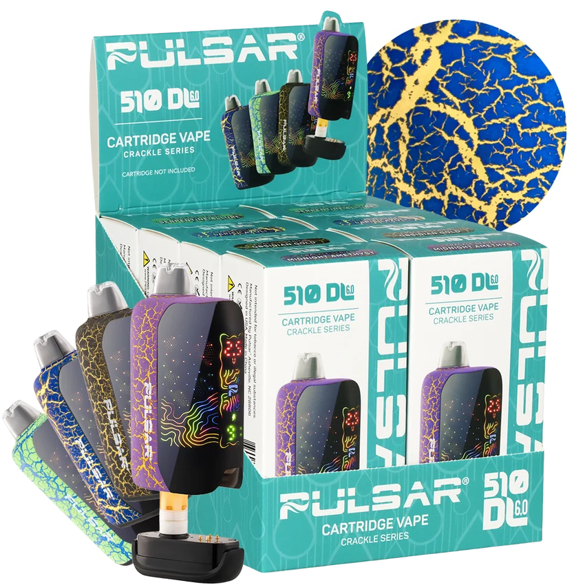 Pulsar 510 DL 6.0 Precision Voltage Control LCD Screen Vape Bar | Crackle Series | 1000mAh