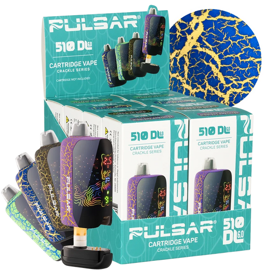 Pulsar 510 DL 6.0 Precision Voltage Control LCD Screen Vape Bar | Crackle Series | 1000mAh