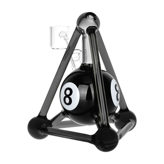 Pulsar 8 Ball Pyramid Rig 4.5" Borosilicate Glass 10mm Male Banger