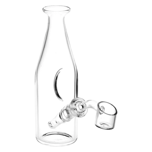 Pulsar Bottle Style Glass Rig with Angle Cut Banger