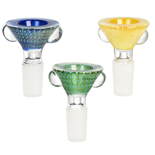 Pulsar Bubble Matrix Cone Style Herb Bowl - 14mm