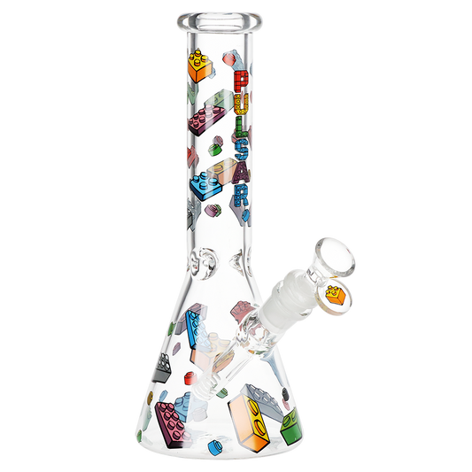 Pulsar Building Blocks Beaker Glass Water Pipe | 10" | 14mm F