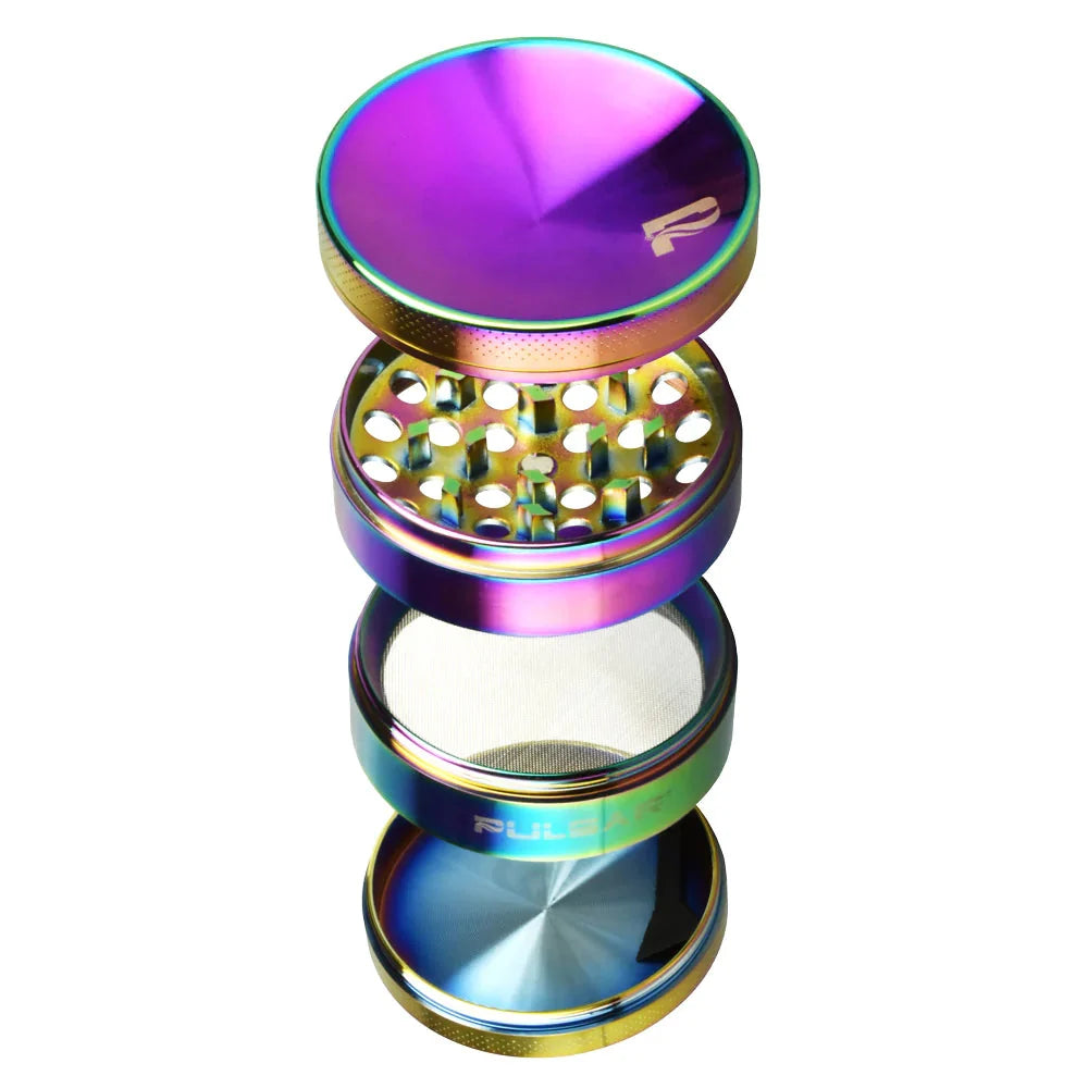 Pulsar Concave Rainbow Anodized Aluminum Grinder