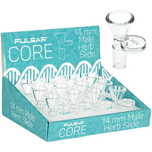 Pulsar CORE Glass Herb Slide | 14mm M | 12ct Display