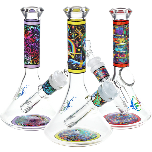 Pulsar Design Series Flared Beaker Glass Water Pipe | 6.75" | 14mm F