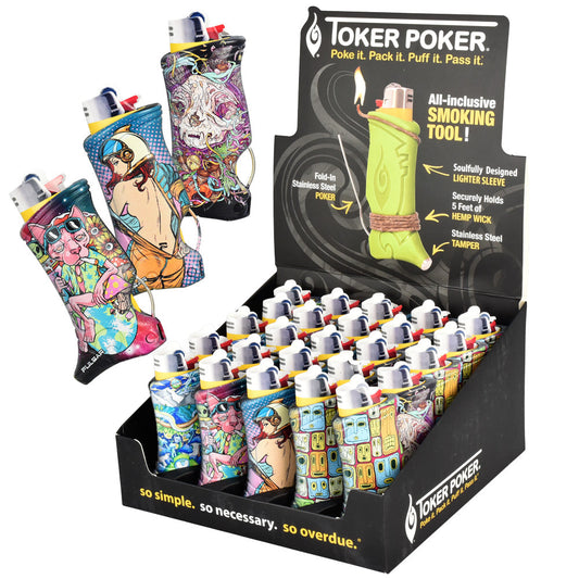 Pulsar Design Series Toker Poker Lighter Sleeve | Asst | 25pc Display