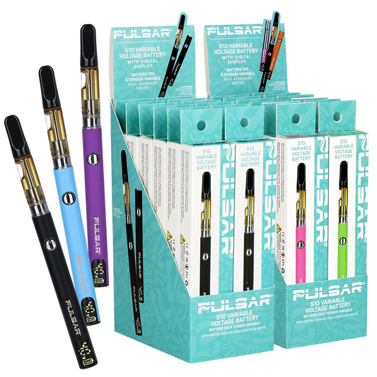 Pulsar Digital Display Slim Variable Voltage 510 Vape Battery | 400mAh