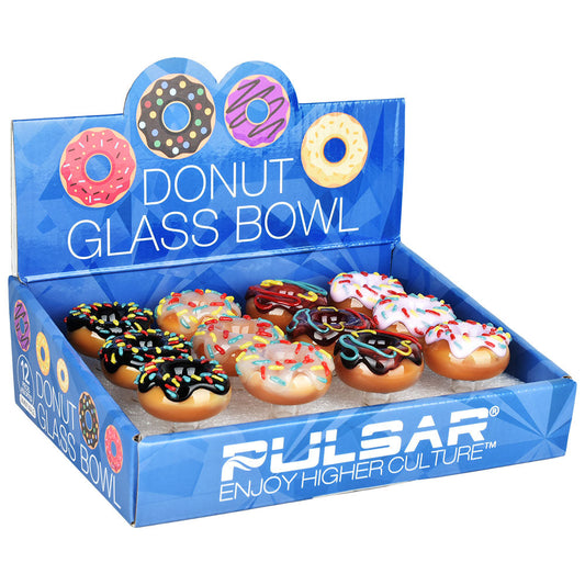 Pulsar Donuts Herb Slide - Assorted Frosted Donut Designs - 14mm M