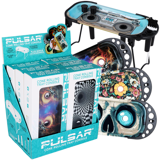 Pulsar Elevated Cone Rolling Tray Console | 9.25"x4.25"