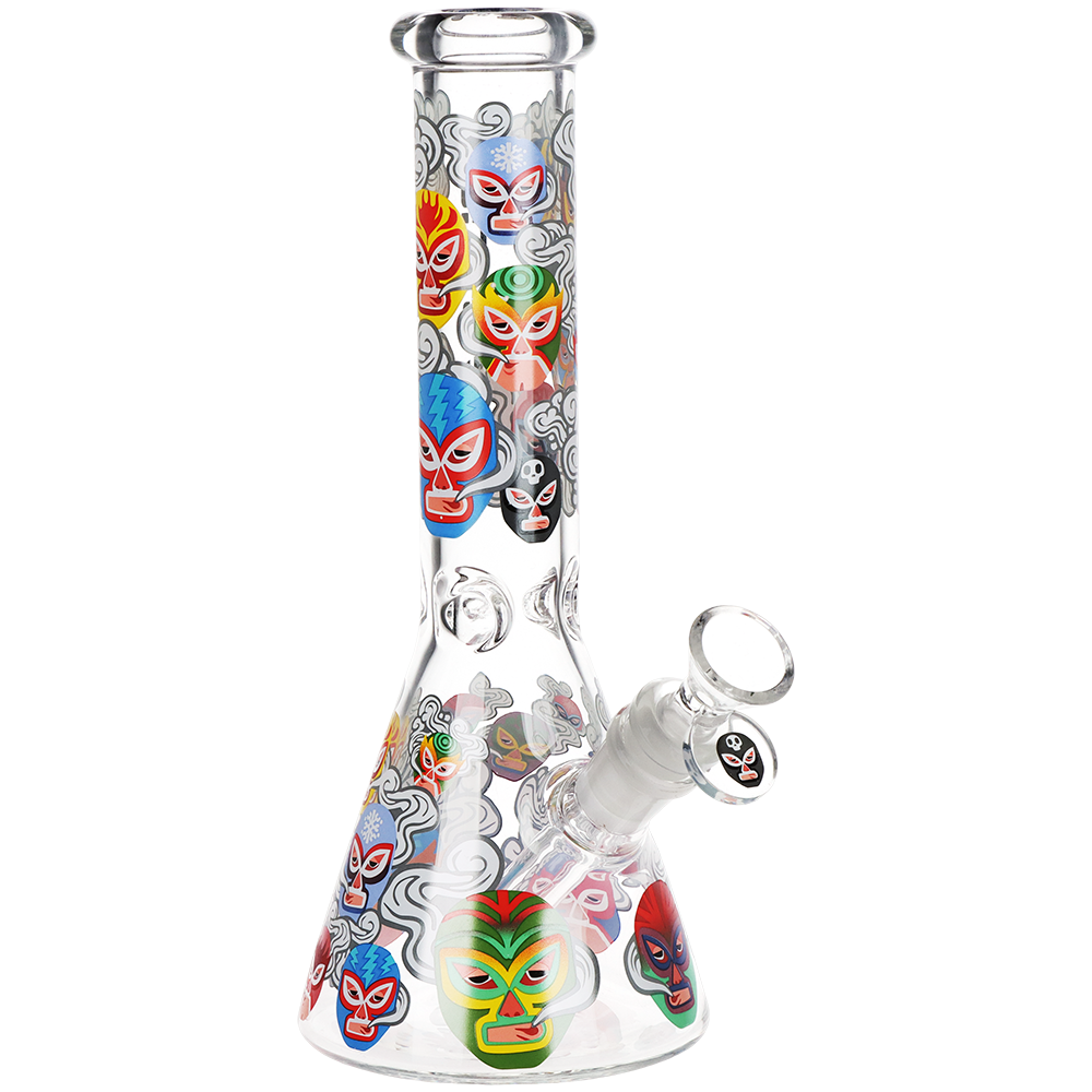 Pulsar Luchadors Beaker Glass Water Pipe | 10" | 14mm F