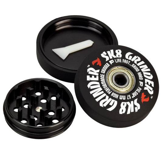 Pulsar SK8 Metal Herb Grinder 2.2" with Spinning Bearings & Silicone Grip