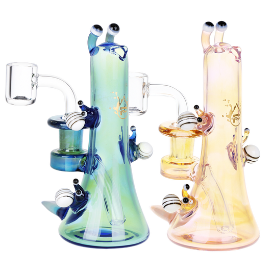 Pulsar Snail Smoochies Glass Dab Rig | 6" | 14mm F