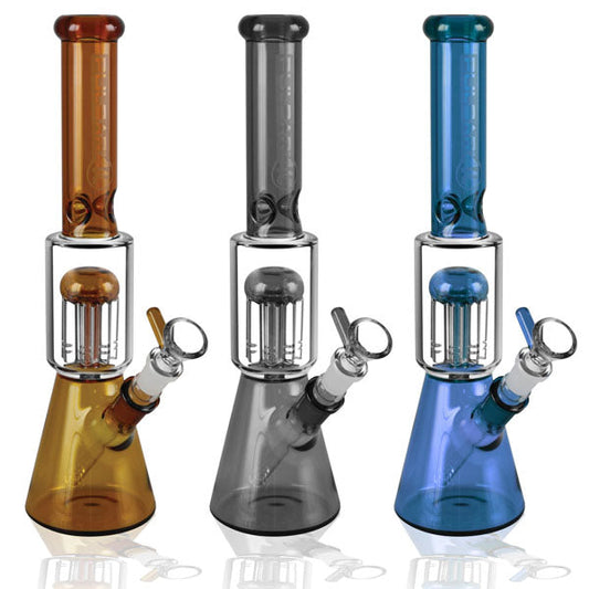 Pulsar Tree Perc Beaker Waterpipe - 11.5" - Assorted Colors